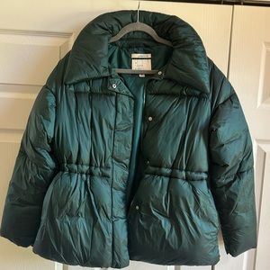 EMERALD GREEN WATER RESISTANT JACKET